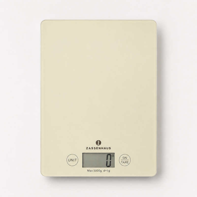 Zassenhaus Balance Digital Kitchen Scales Cream