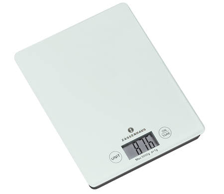 Zassenhaus Balance Digital Kitchen Scales White
