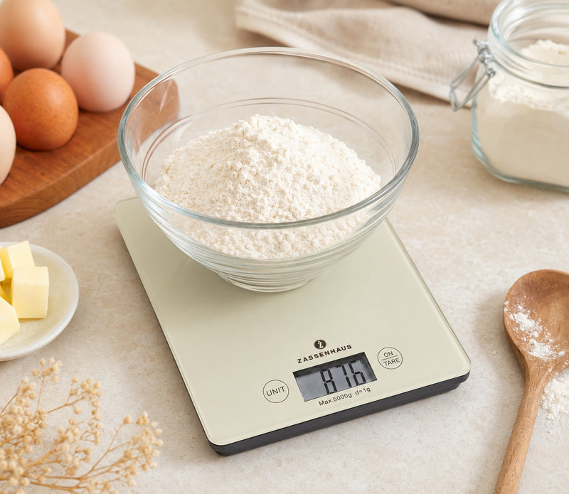 Zassenhaus Balance Digital Kitchen Scales Cream