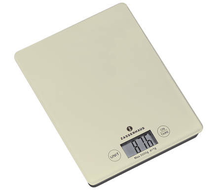 Zassenhaus Balance Digital Kitchen Scales Cream