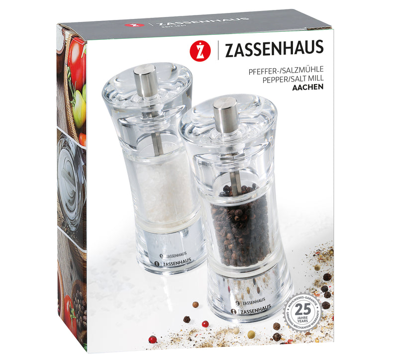 Zassenhaus Aachen Mill Set 2-piece Acrylic 14cm