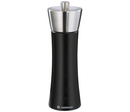 Zassenhaus Augsburg Salt Mill Black/SS 18cm