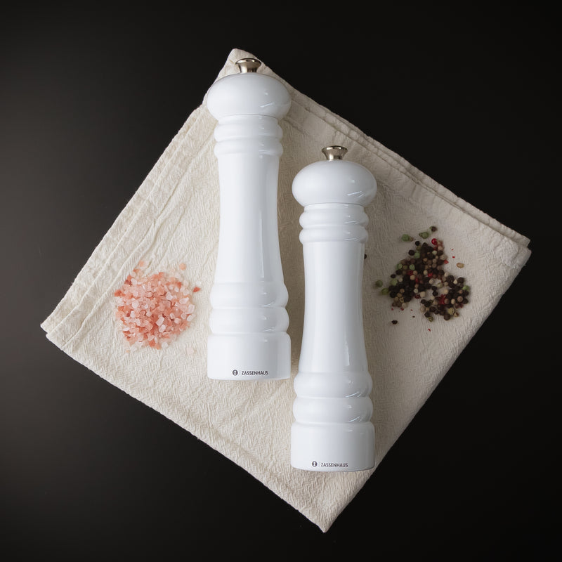 Zassenhaus Berlin Salt Mill Glossy White 18cm