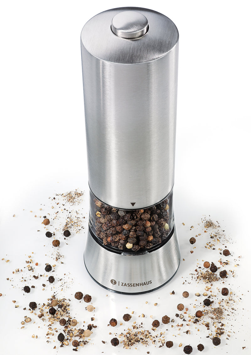 Zassenhaus Gera Pepper Mill Electric Stainless Steel 18cm