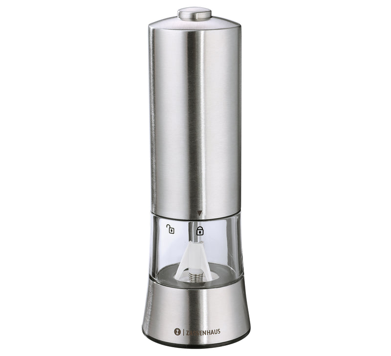 Zassenhaus Gera Salt Mill Electric Stainless Steel 18cm