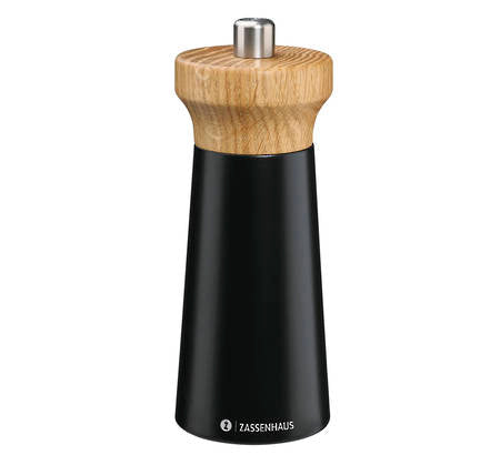 Zassenhaus Westerland Salt Mill Black/Oak 14cm
