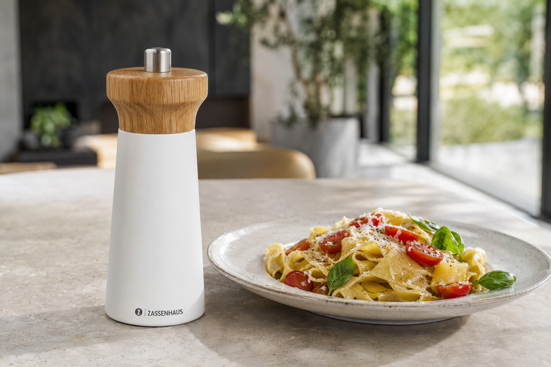 Zassenhaus Westerland Pepper Mill White/Oak 14cm
