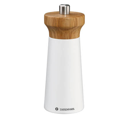 Zassenhaus Westerland Salt Mill White/Oak 14cm