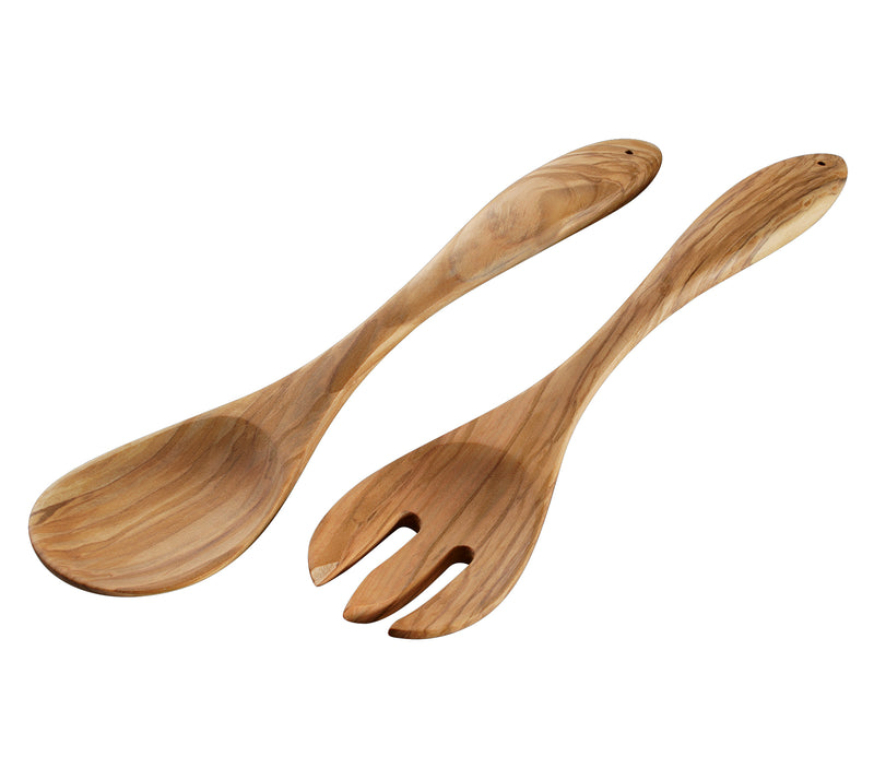 Cilio Olive Wood Salad Servers 30cm
