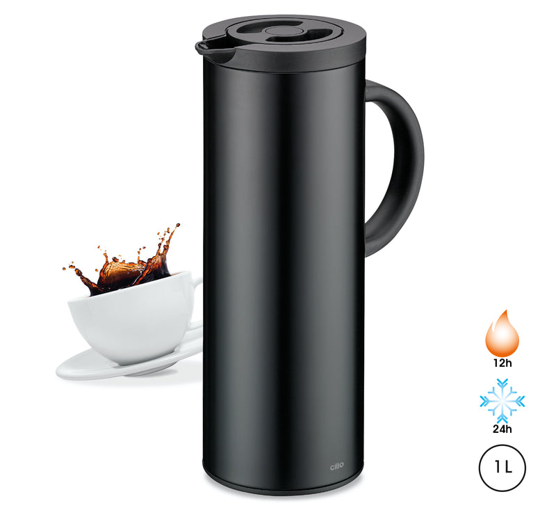 Cilio Insulated Jug Firenze Black 950ML