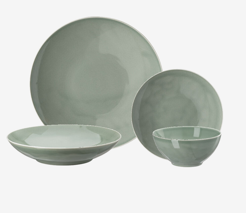 Thomas Loft Moss Green Dinner Set 16-piece