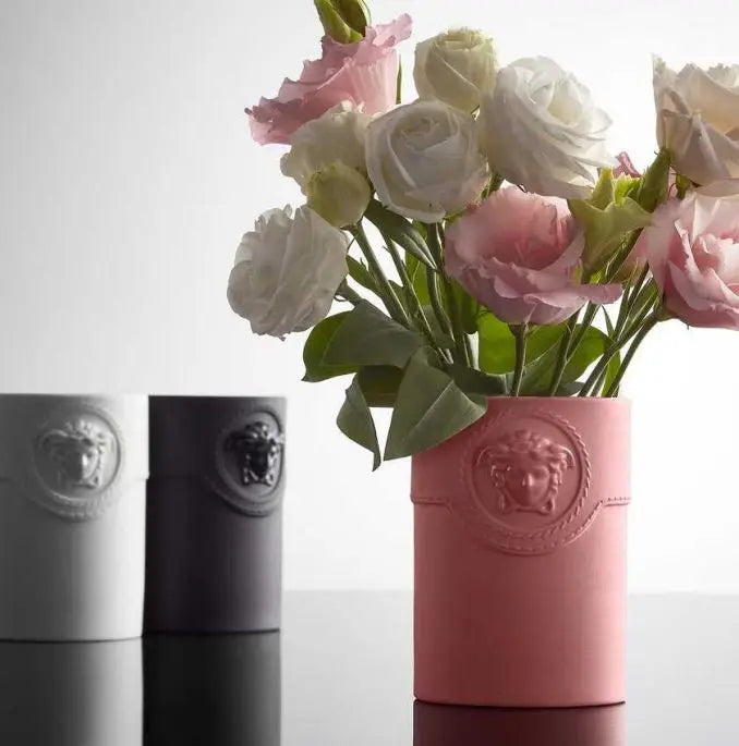 Versace La Medusa Mini Pink Vase Tall 10cm