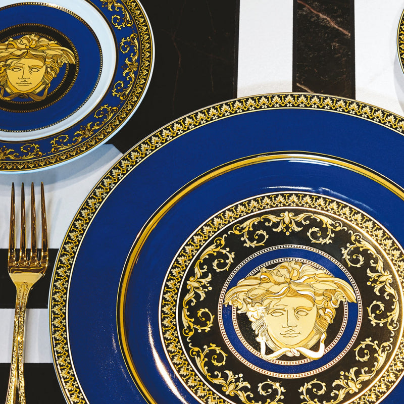 Versace Medusa Blue Service Plate 30cm