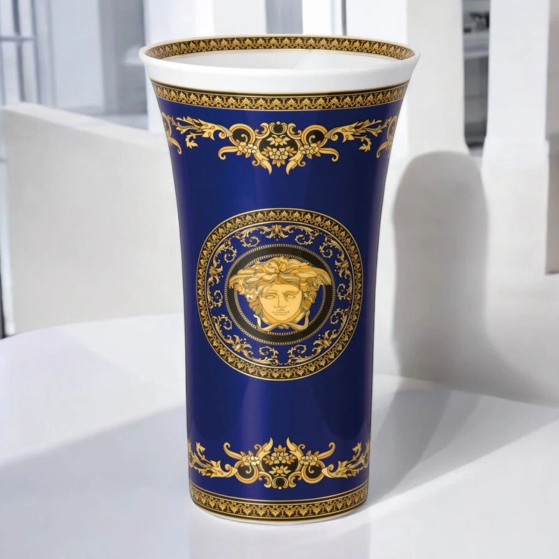 Versace Medusa Blue Vase 26cm