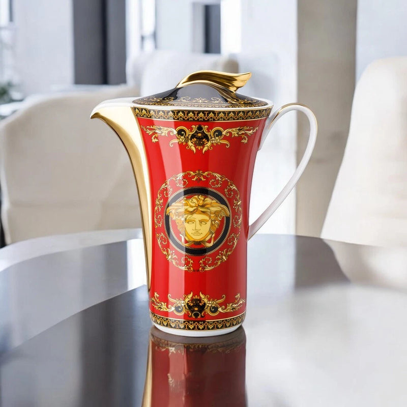 Versace Medusa Red Coffee Pot
