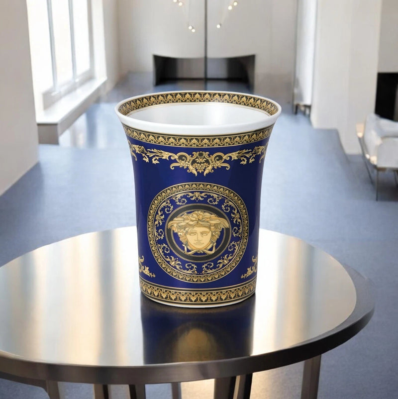 Versace Medusa Blue Vase 18cm
