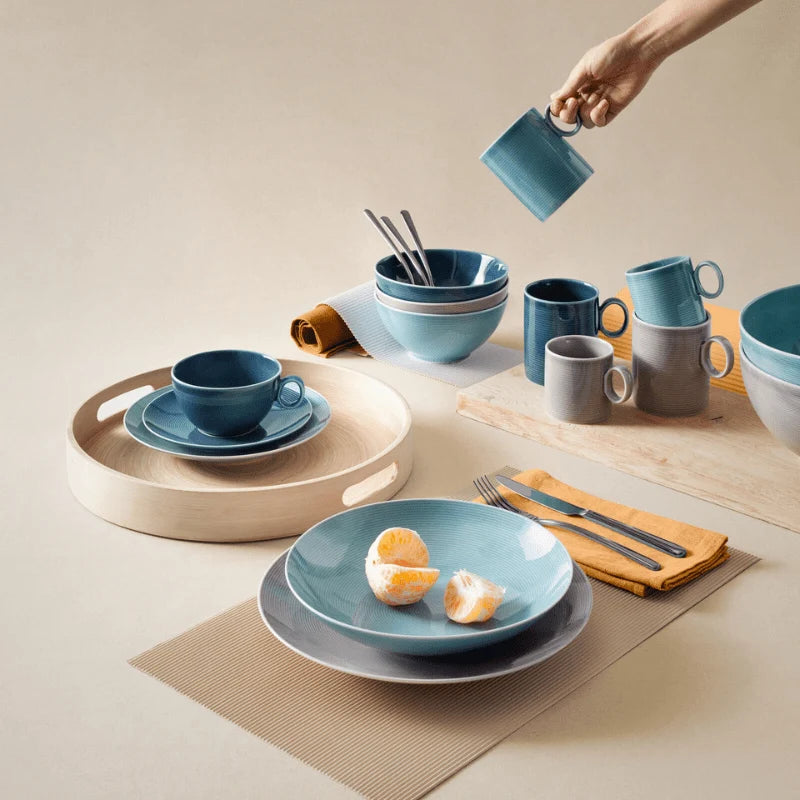 Thomas Loft Moon Grey Dinner Set w/ Mugs 16-piece
