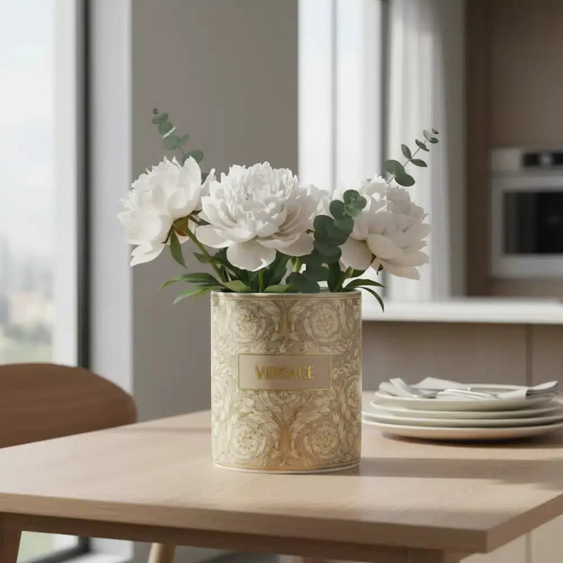 Versace Barocco Beige Vase 18cm