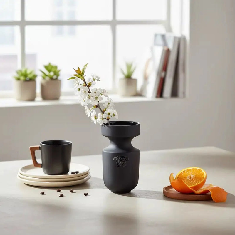 Versace Nymph Mini Vase Black 12cm