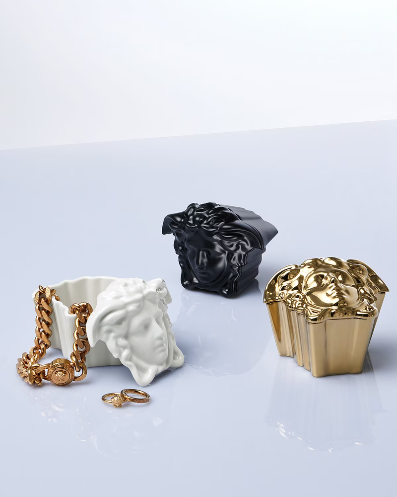 Versace Medusa Gypsy Box w/ Lid Silver