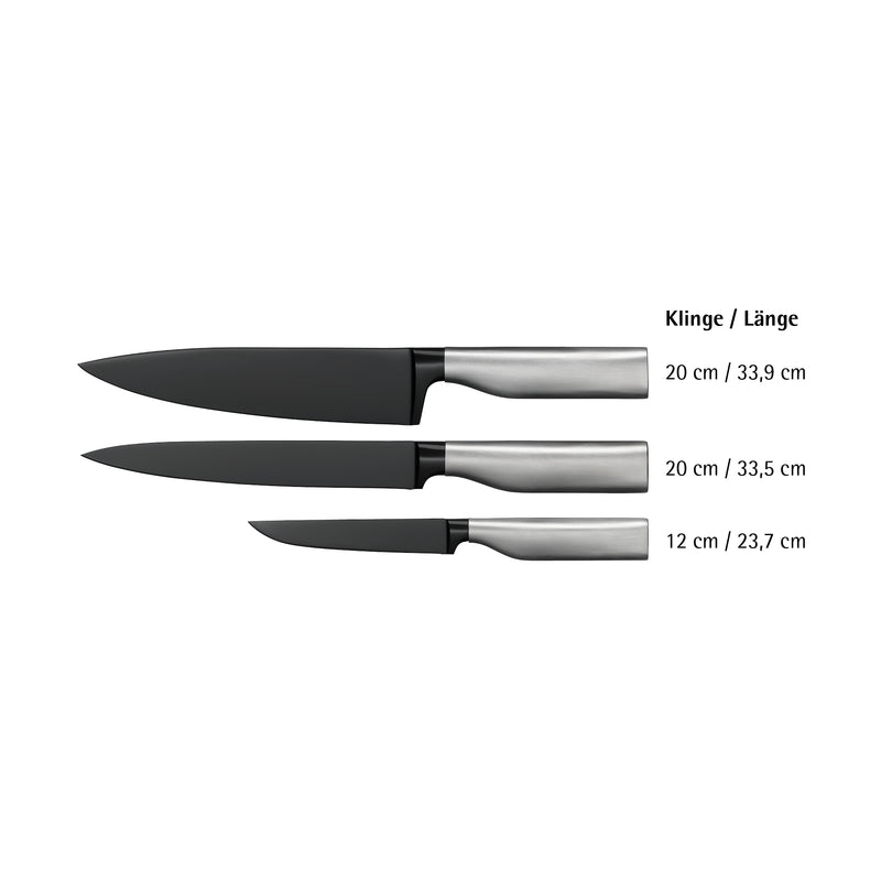 WMF Ultimate Black Knife Set 3-piece