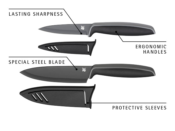 WMF Touch Knife Set Black 2-piece