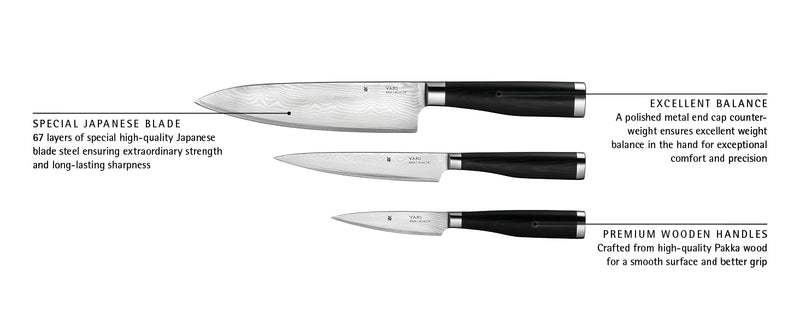 WMF Yari Knife Set 3-piece